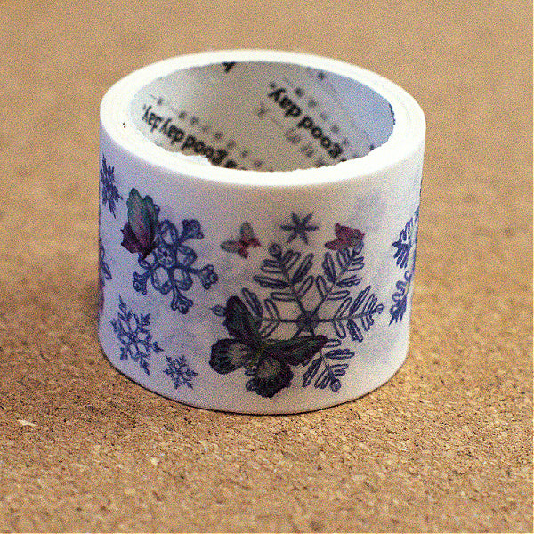 Butterfly Snowflake Washi Tape, 30mm wide, 2 meters