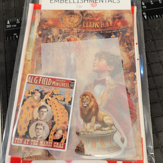 Vintage Circus Ephemera Kit – Sideshow Paper Pack