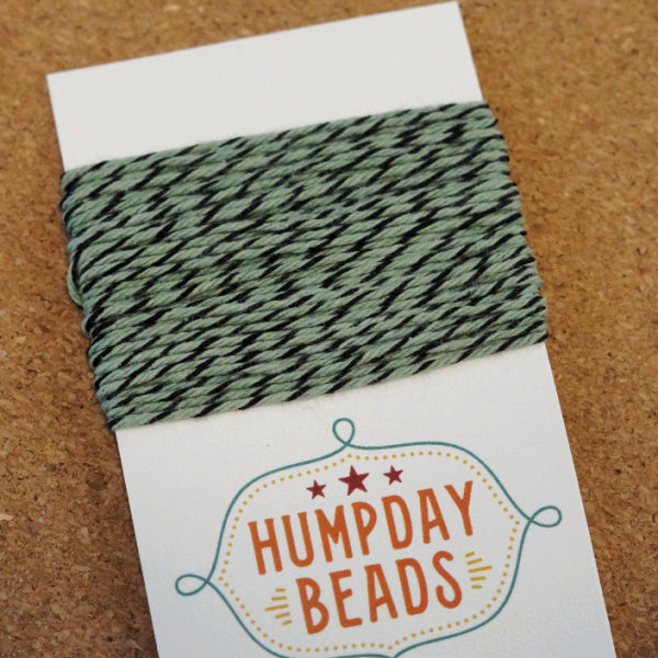 Hand-Dyed Cotton Baker’s Twine, Fern Green, 5 Yards