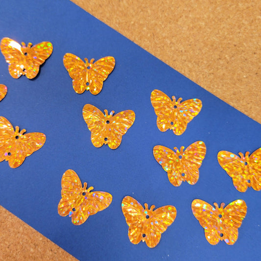 Holographic Butterfly Sequins – 16mm – Choose Your Color