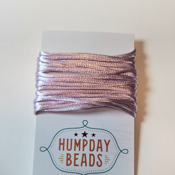 Pale Lavender Hand-Dyed Rattail Cord – Bath House Dyeworks – 2 Yards