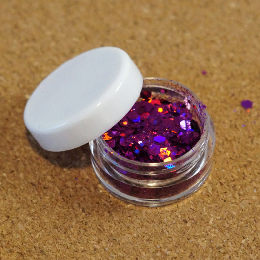 Berry Holographic Chunky Glitter, 5g Jar