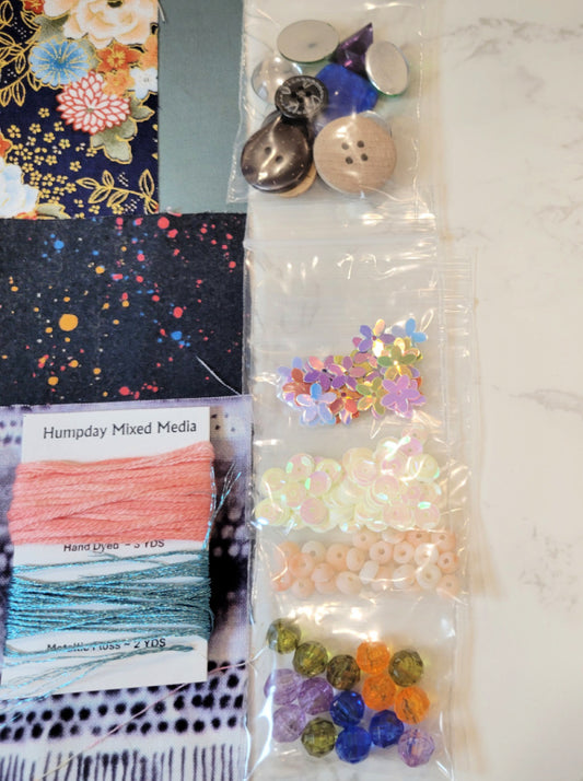 Fabric Chaos Pack for Mixed Media, Slow Stitch & Collage