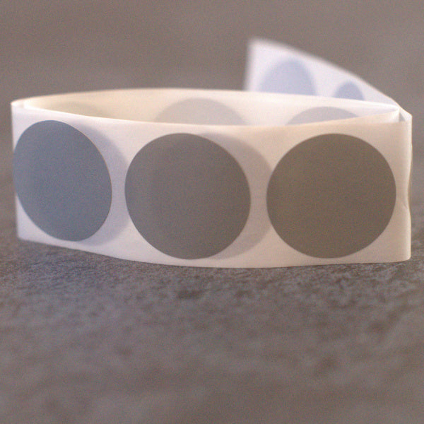 Silver Round Scratch Off Stickers – 1 Inch – Pack of 15