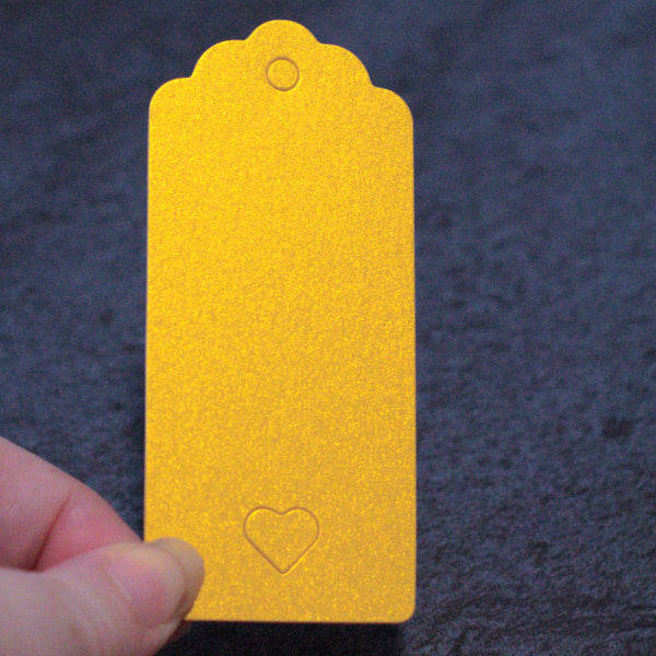 Shimmer Heart Cutout Tags, Mixed Colors, Junk Journal & Mixed Media Tags