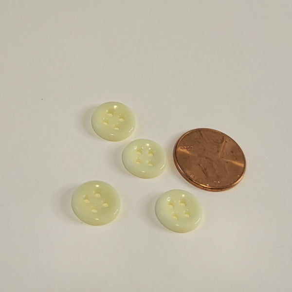 Lavender Splatter Porcelain Buttons – 4 Pack – 12mm Round