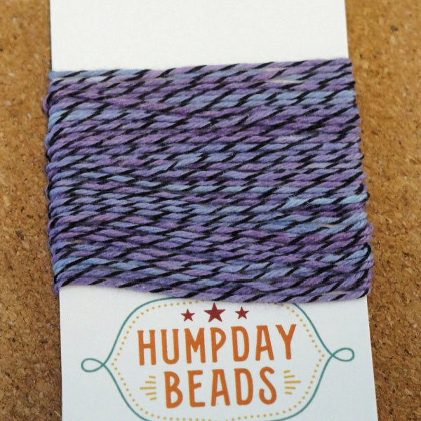 Hand-Dyed Cotton Baker’s Twine, African Violet, 5 Yards