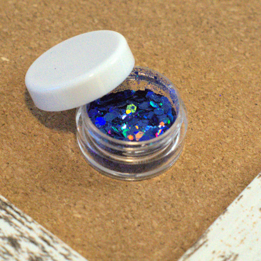 Disco Blueberry Holographic Chunky Glitter, 5g Jar