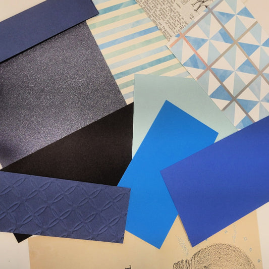 Blue Hour Mixed Media Paper Stash Pack
