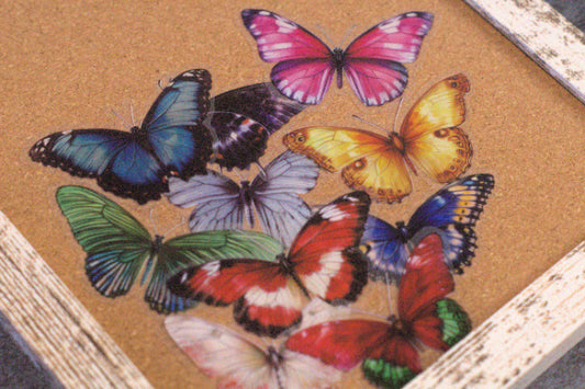 Butterfly PET Stickers – 10 Piece Set – Glossy Decorative Stickers for Journaling & Collage