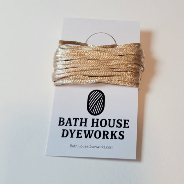 Camel Hand-Dyed Rattail Cord – Bath House Dyeworks – 2 Yards