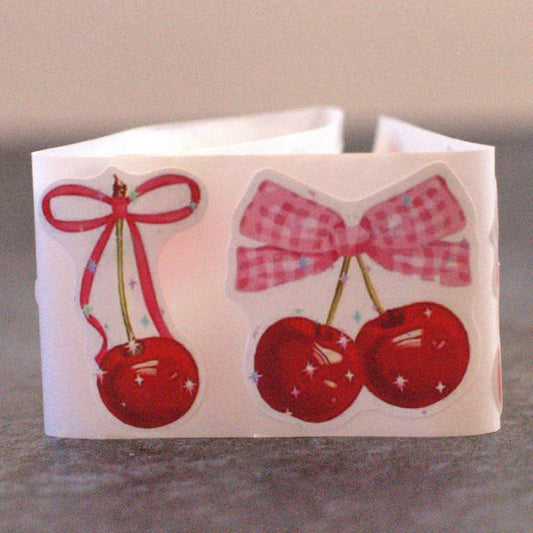 Cherry Coquette Paper Stickers