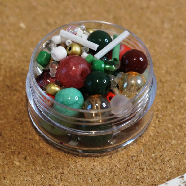 Christmas Festive Glass Bead Soup Mix
