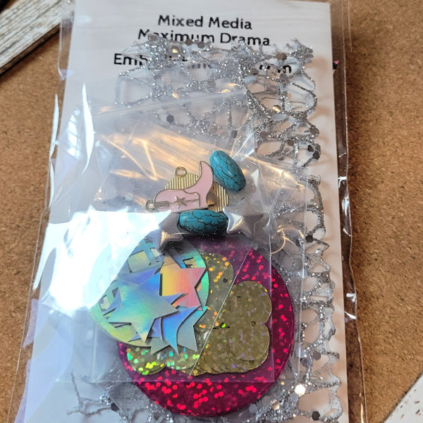 Disco Cowgirl Embellishment Kit – Mixed Media & Junk Journal Kit