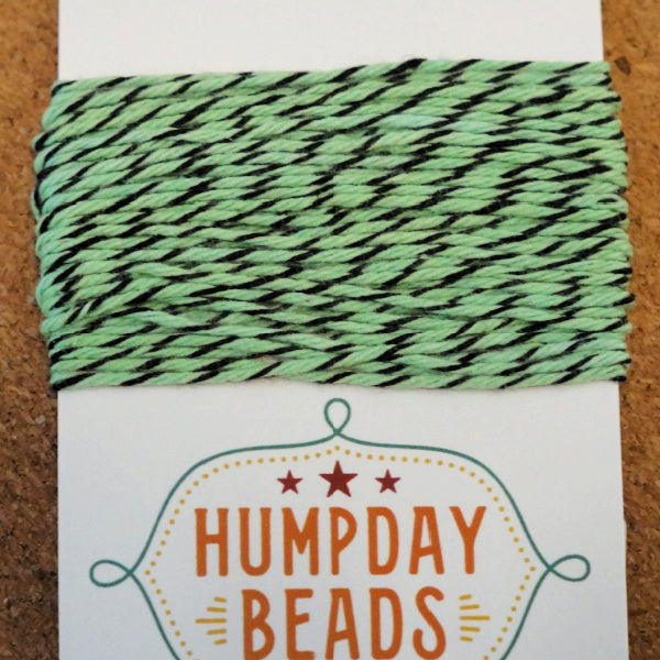 Hand-Dyed Cotton Baker’s Twine, Mint Leaf, 5 Yards