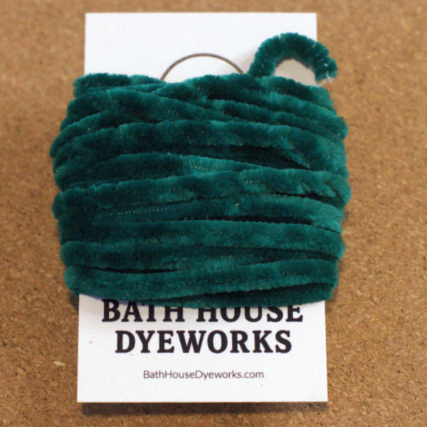 Velvet Chenille Trim, Emerald Green (5 Yards)