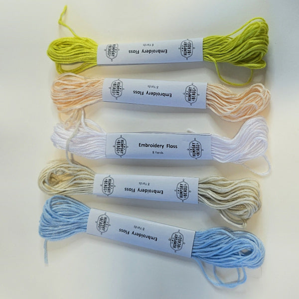 Icy Pastels Embroidery Floss Set - 5 Skeins