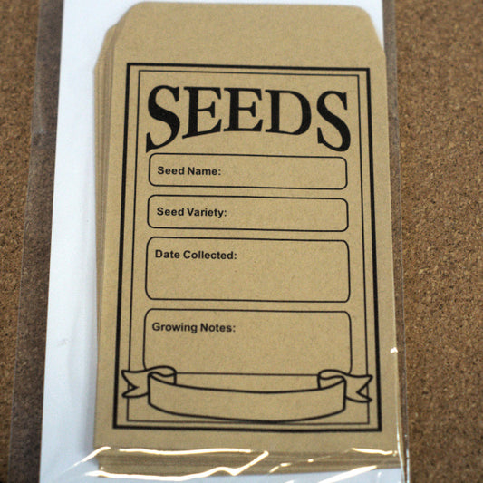 Kraft Seed Packet Envelopes, Set of 8 – Retro Ephemera for Junk Journals & Mixed Media