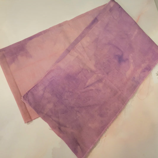 OOAK Hand-Dyed Cotton Fabric Strip | Lavender Cloud | 5” x 108”