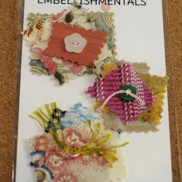 Mini Fabric Stitch Snippets, (Pack of 3)