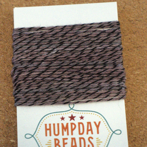 Hand-Dyed Cotton Baker’s Twine, Mink, 5 Yards