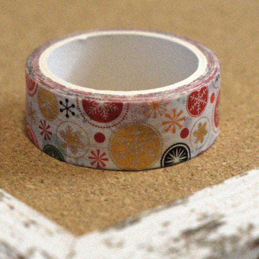 Mod Snowflake Washi Tape, 20mm wide, 2 meters