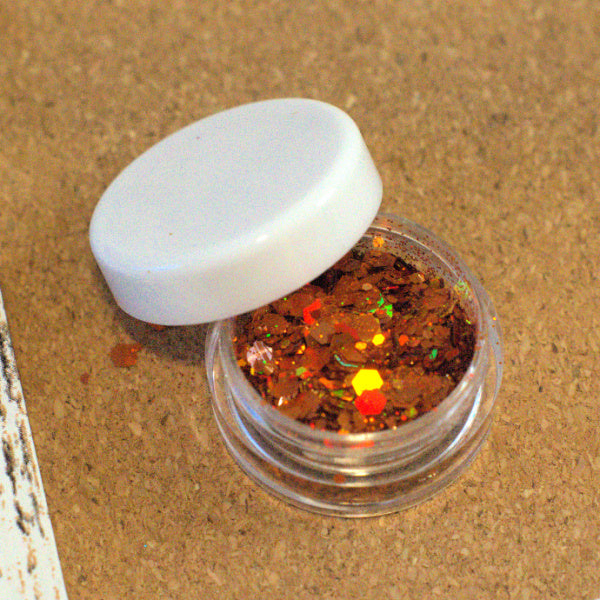 Firelight Frenzy Holographic Chunky Glitter, 5g Jar