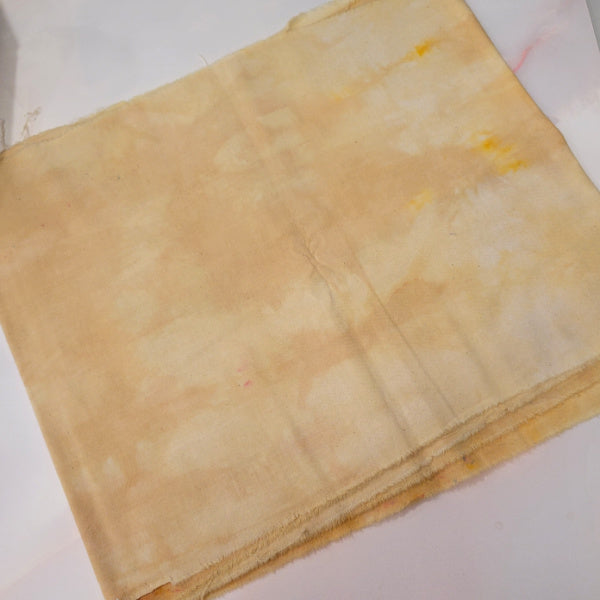 OOAK Hand-Dyed Cotton Fabric | Pale Ale | 12” x 90”