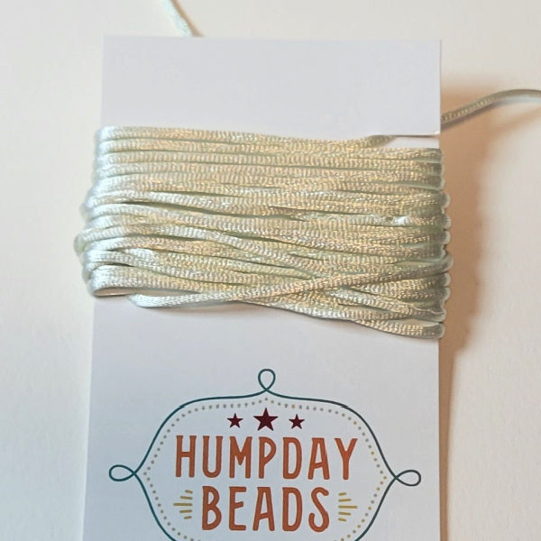 Celadon Hand-Dyed Rattail Cord – Bath House Dyeworks – 2 Yards