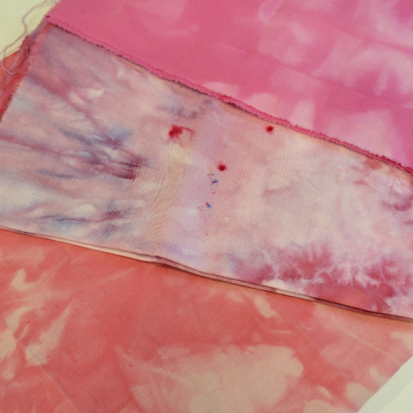 Pink Sorbet Hand-Dyed Fabric Bundle - Slow Stitch Fabric Pack - Pick Your Size