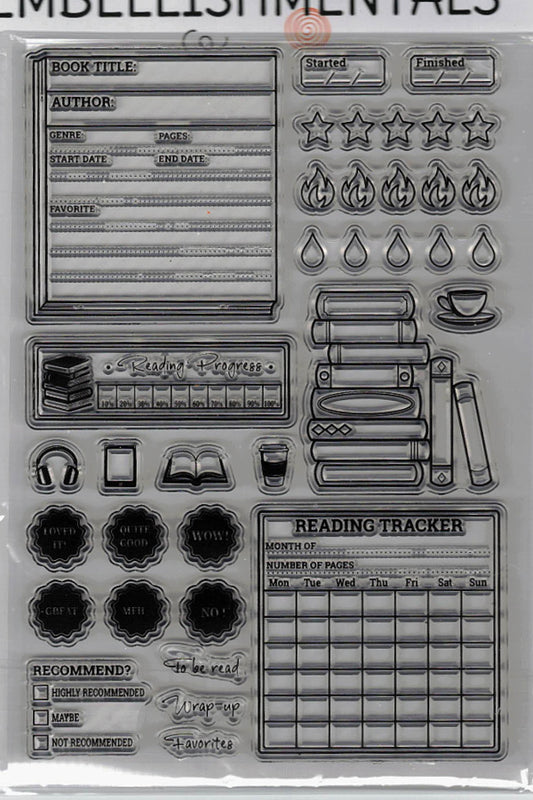Bookish Habit Reading and Book Tracker Stamp Set