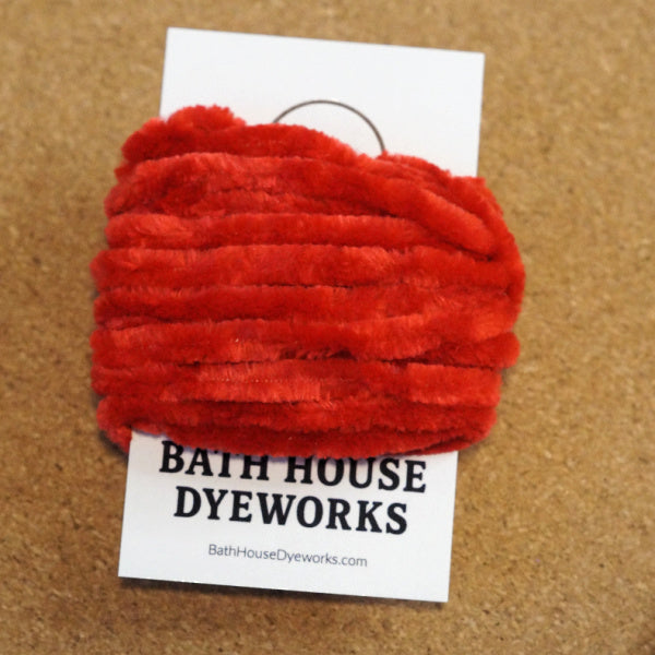 Velvet Chenille Trim, Red Hot (5 Yards)