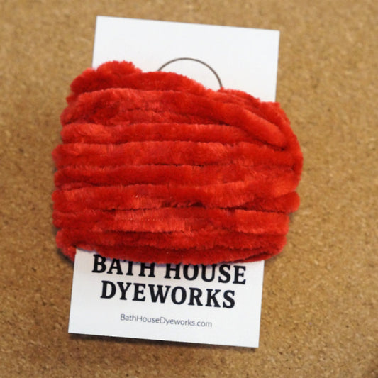Velvet Chenille Trim, Red Hot (5 Yards)