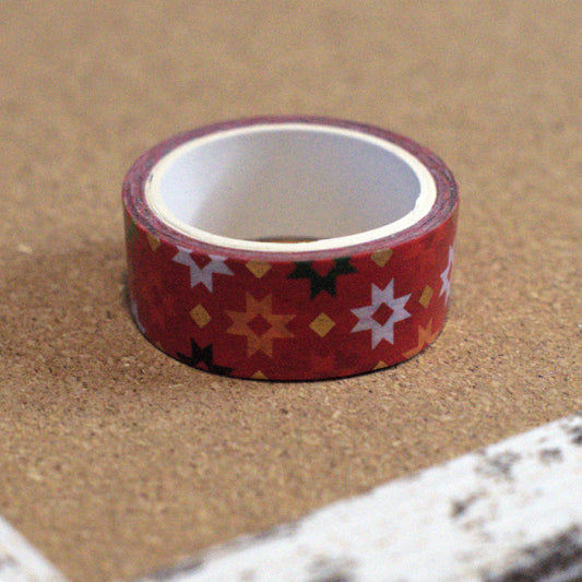 Mod Nordic Quilt Red Washi Tape