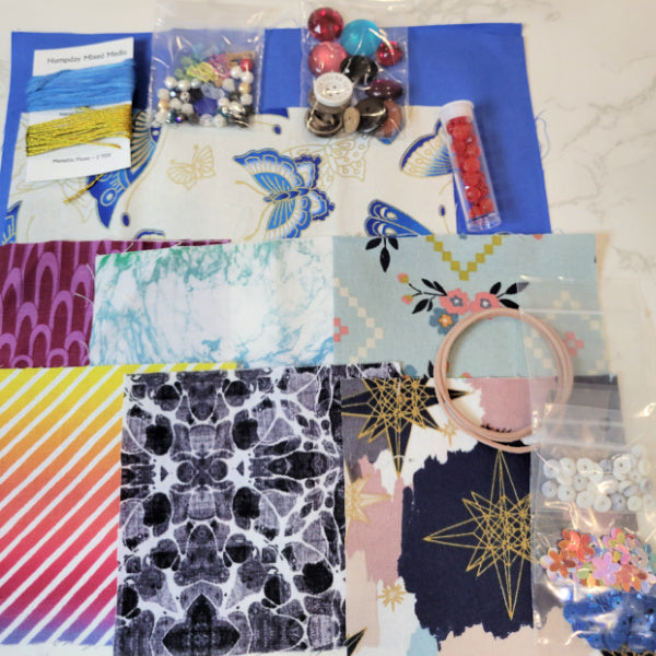 Fabric Chaos Pack for Mixed Media, Slow Stitch & Collage