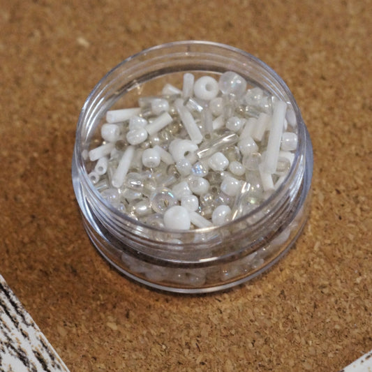 Snowglobe Static Seed Bead Mix, 13.5g jar
