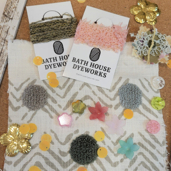 Wildflower Embellishments Pack for Slow Stitch & Junk Journals