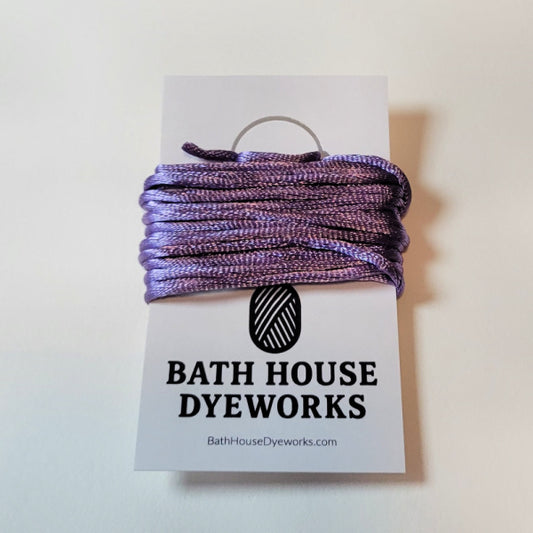 Wisteria Purple Hand-Dyed Rattail Cord – Bath House Dyeworks – 2 Yards