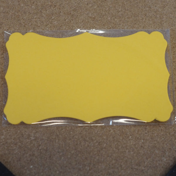 Sunshine Yellow Baroque Edge Postcards | Blank Mixed Media Bases